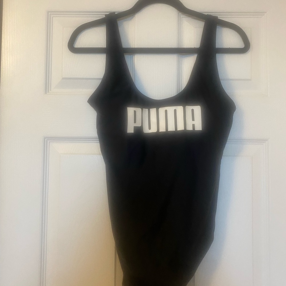 Puma Black One Piece Swimsuit